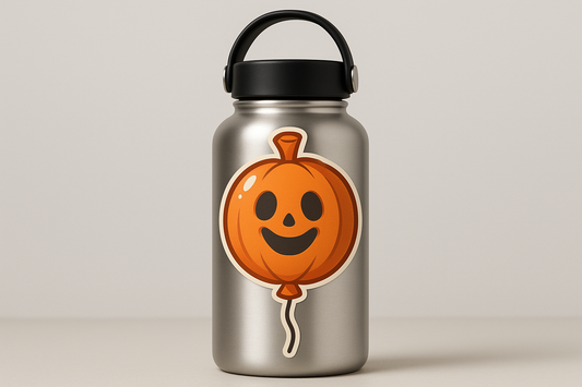 Pumpkin Ghost Face Sticker Decal Vinyl Laptop Car Window Bumper AUTO Water Bottle Helmets Waterproof Halloween
