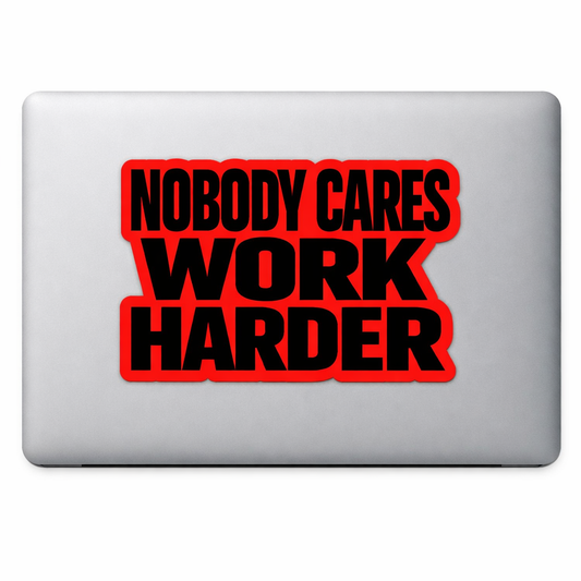 Motivational Sticker Decal Vinyl Laptop Car Window Bumper AUTO Water Bottle Helmets Waterproof Hard Work Productivity