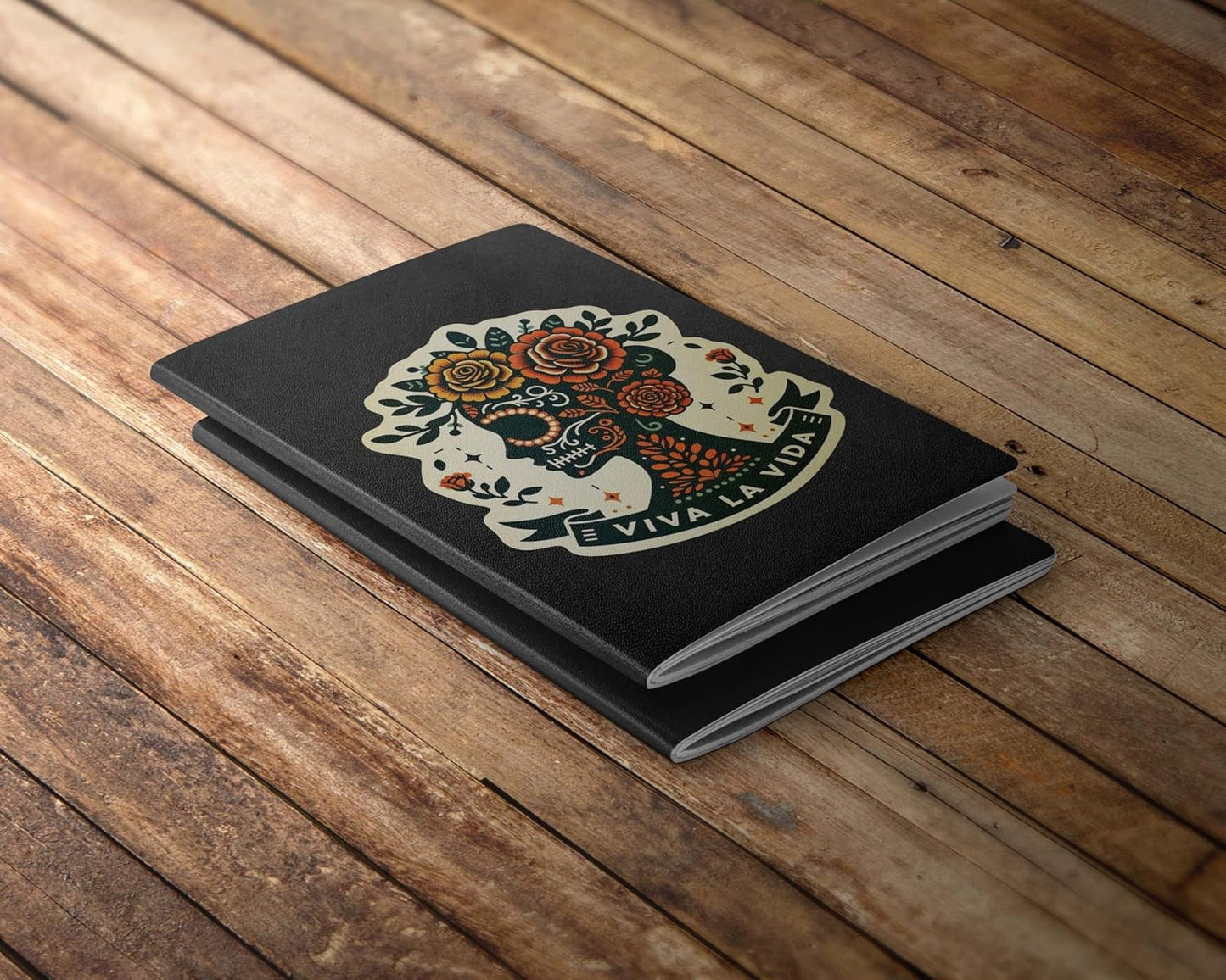 Viva La Vida Sticker Set of 4 (4 Inch Each) – Artistic Mexican Heart, Watermelon, Latina Skull & Floral Designs – Multicolor Waterproof Vinyl Decals for Laptops, Cars, Bottles, Tumblers