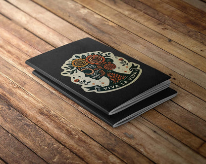 Viva La Vida Sticker Set of 4 (4 Inch Each) – Artistic Mexican Heart, Watermelon, Latina Skull & Floral Designs – Multicolor Waterproof Vinyl Decals for Laptops, Cars, Bottles, Tumblers
