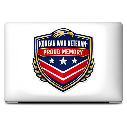Korean War Veteran Sticker Decal Vinyl Laptop Car Window Bumper AUTO Water Bottle Helmets Waterproof Shield Style