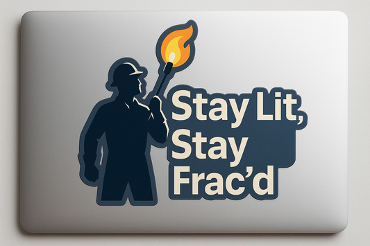 Worker Holding Torch Sticker Decal Vinyl Laptop Car Window Bumper AUTO Water Bottle Helmets Waterproof Energy Industry