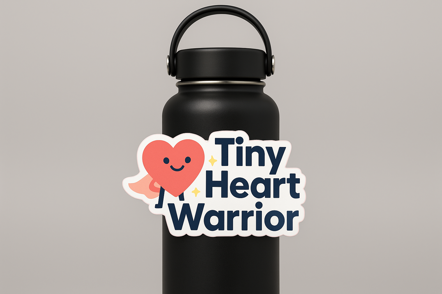 Tiny Heart Warrior Sticker Decal Vinyl Laptop Car Window Bumper AUTO Water Bottle Helmets Waterproof