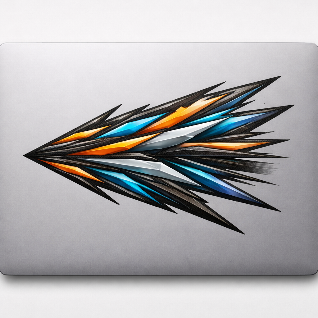 Aggressive Speed Geometry Sticker Decal Vinyl Laptop Car Window Bumper AUTO Water Bottle Helmets Waterproof Racing