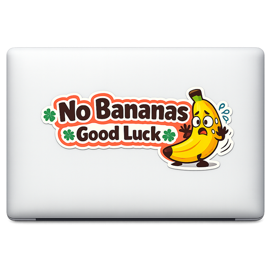 Happy Humor Sticker Decal Vinyl Laptop Car Window Bumper AUTO Water Bottle Helmets Waterproof Banana Avoidance