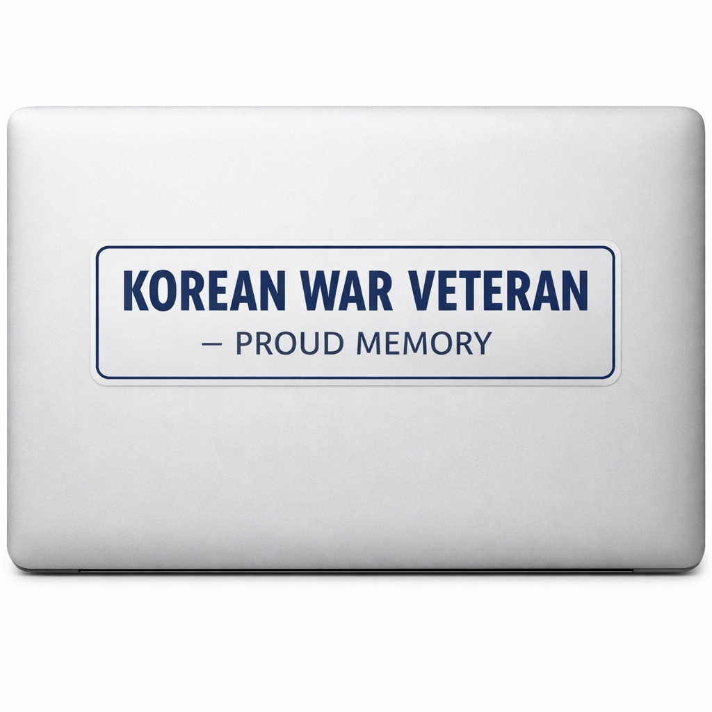 Korean War Veteran Sticker Decal Vinyl Laptop Car Window Bumper AUTO Water Bottle Helmets Waterproof USA