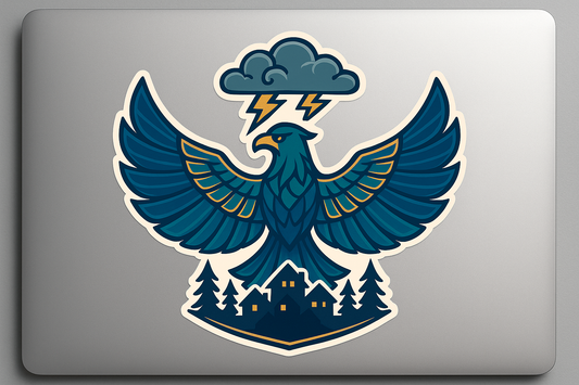 Thunderbird Protector Sticker Decal Vinyl Laptop Car Window Bumper AUTO Water Bottle Helmets Waterproof Village