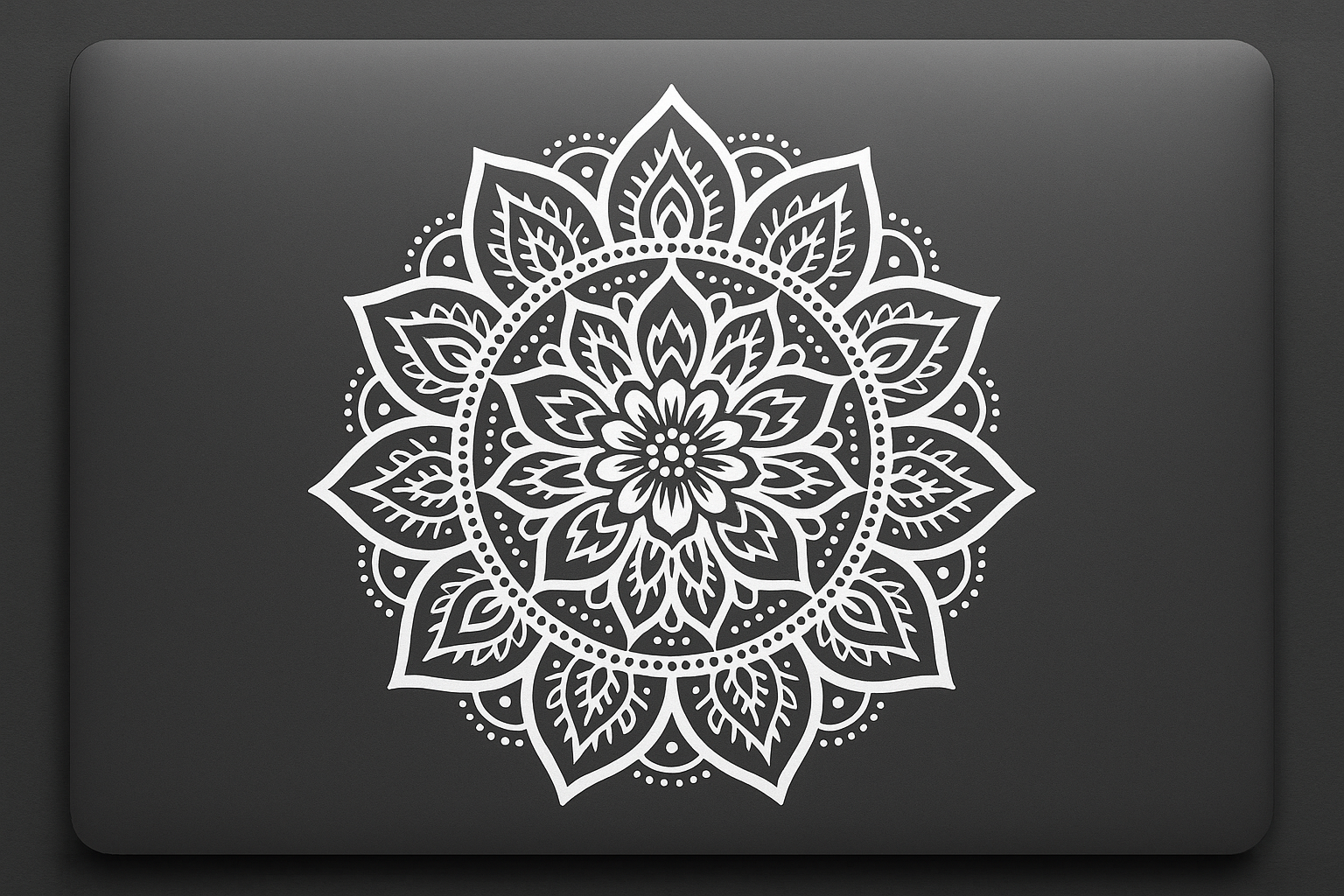 Purple Sacred Flower Mandala Sticker Decal Vinyl Laptop Car Window Bumper AUTO Water Bottle Helmets Waterproof