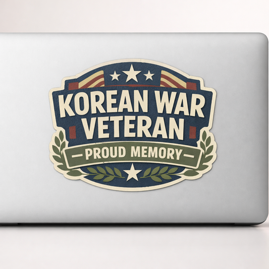 Korean War Veteran Sticker Decal Vinyl Laptop Car Window Bumper AUTO Water Bottle Helmets Waterproof Memorial