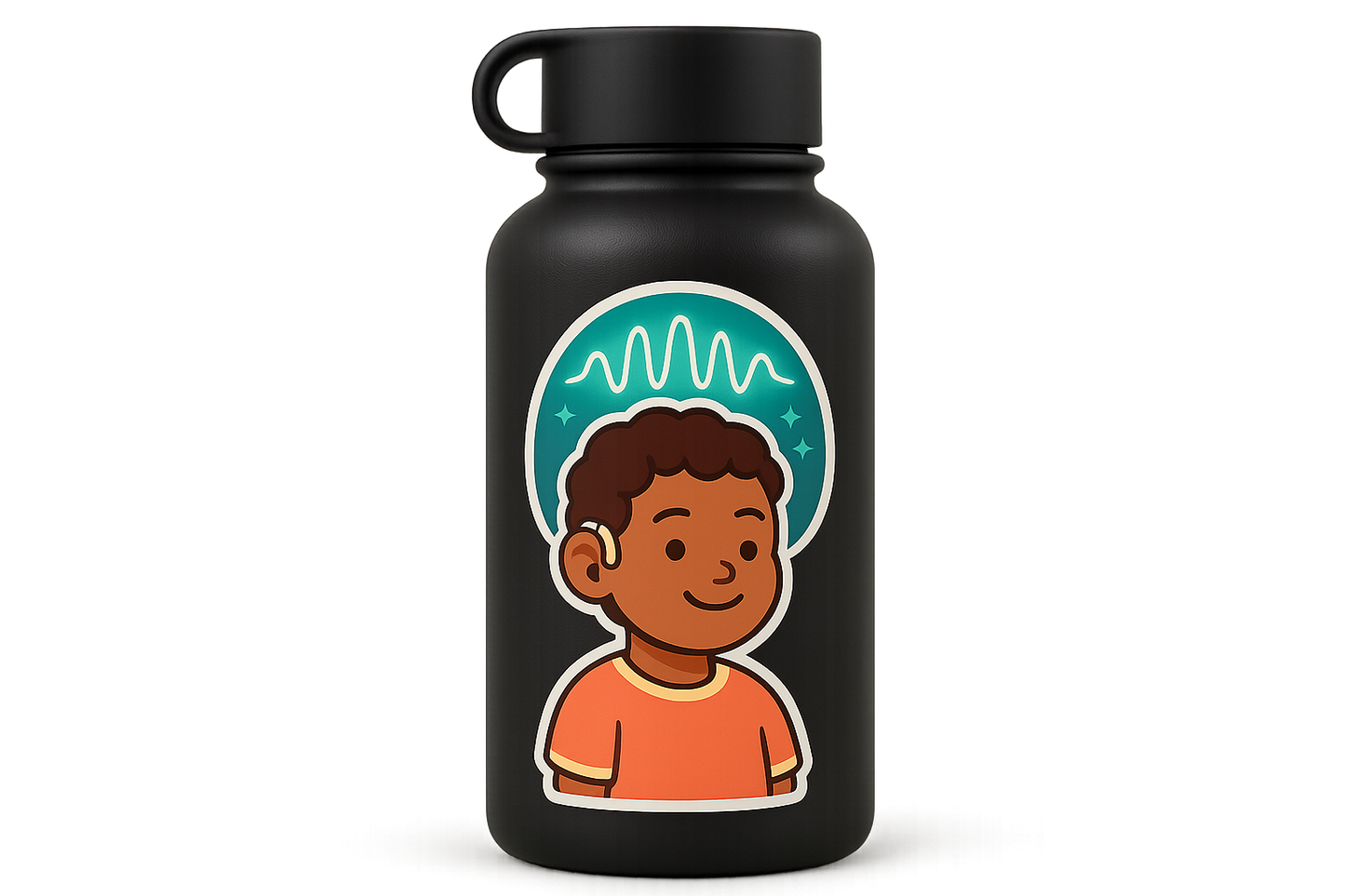 Hearing Hero Sticker Decal Vinyl Laptop Car Window Bumper AUTO Water Bottle Helmets Waterproof Soundwave