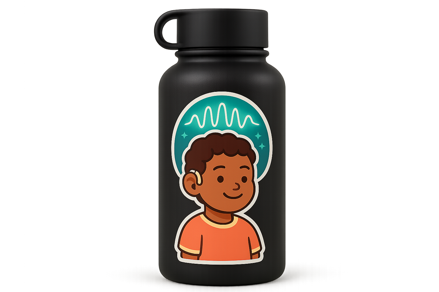 Hearing Hero Sticker Decal Vinyl Laptop Car Window Bumper AUTO Water Bottle Helmets Waterproof Soundwave