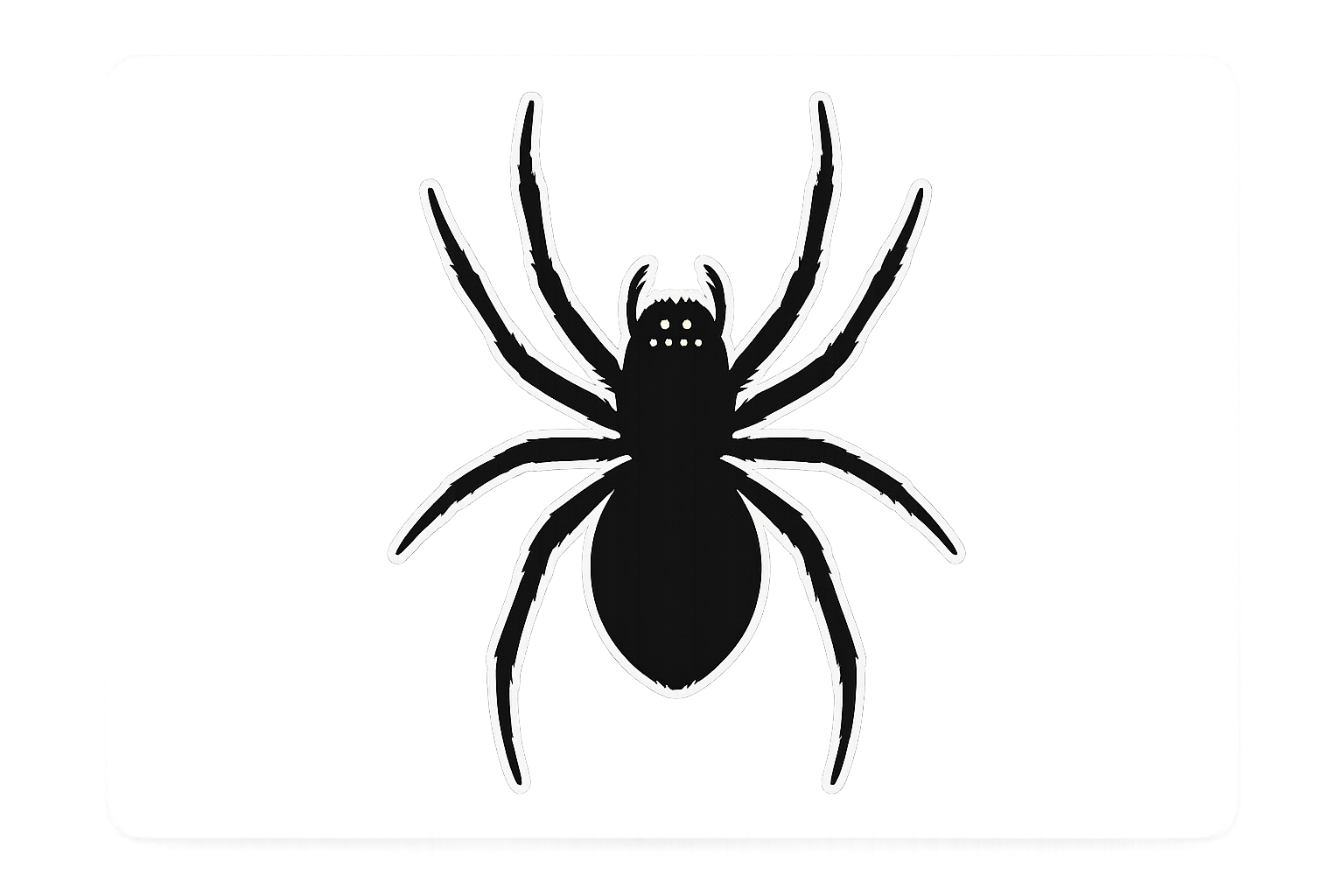 Spider XL Sticker Decal Vinyl Laptop Car Window Bumper AUTO Water Bottle Helmets Waterproof Realistic Arachnid