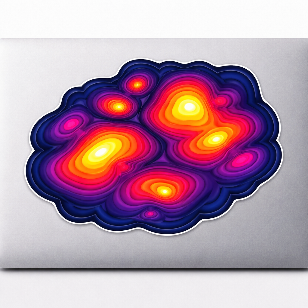 Warzone Heat-Map Sticker Decal Vinyl Laptop Car Window Bumper AUTO Water Bottle Helmets Waterproof Gaming