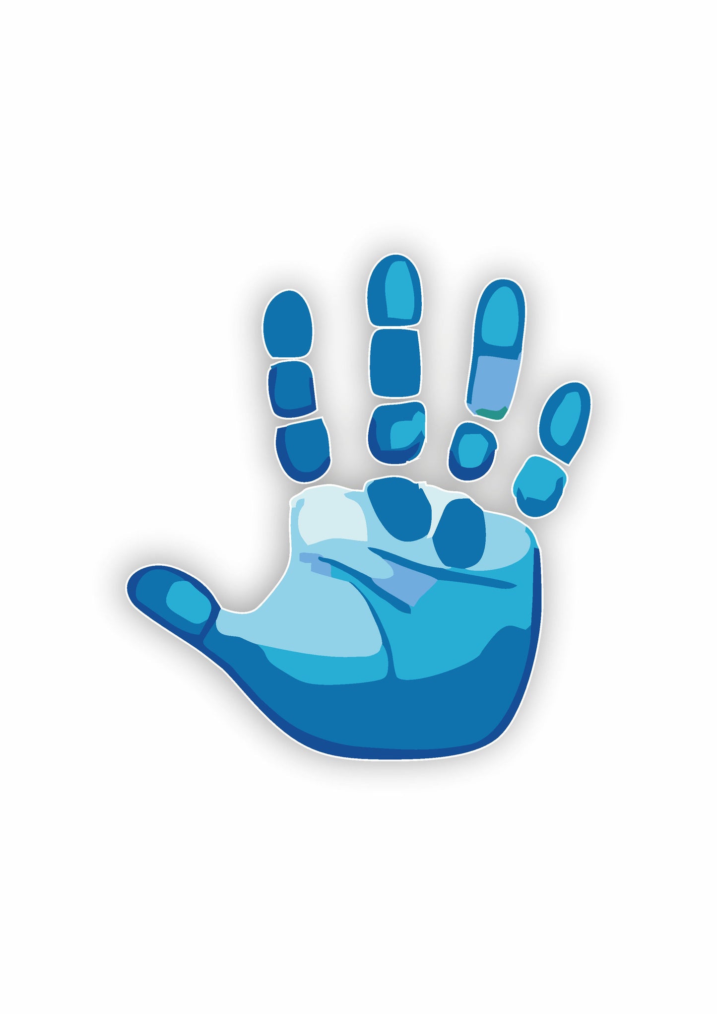 Children's Handprints Multicolored - Colorful Children's Handprints Unity Decal