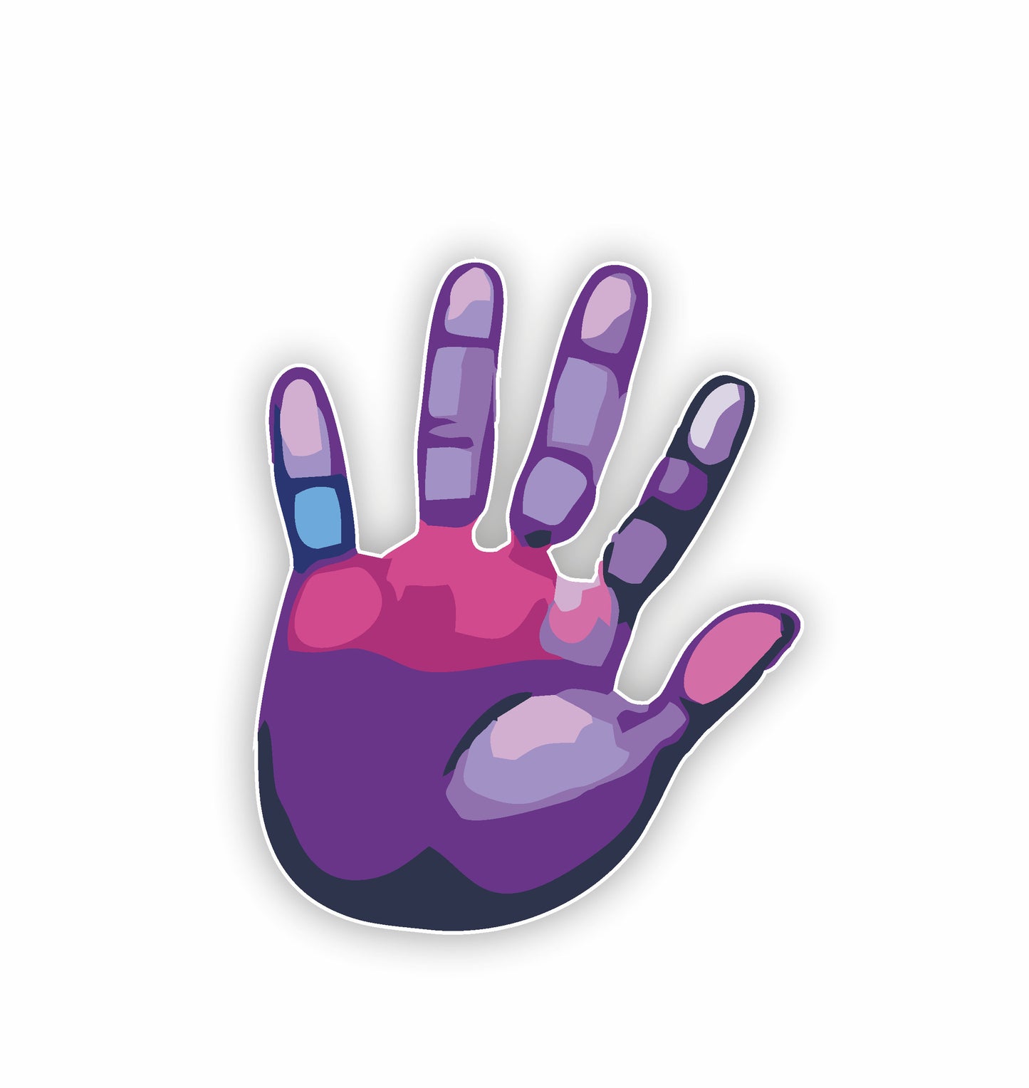 Children's Handprints Multicolored - Colorful Children's Handprints Unity Decal