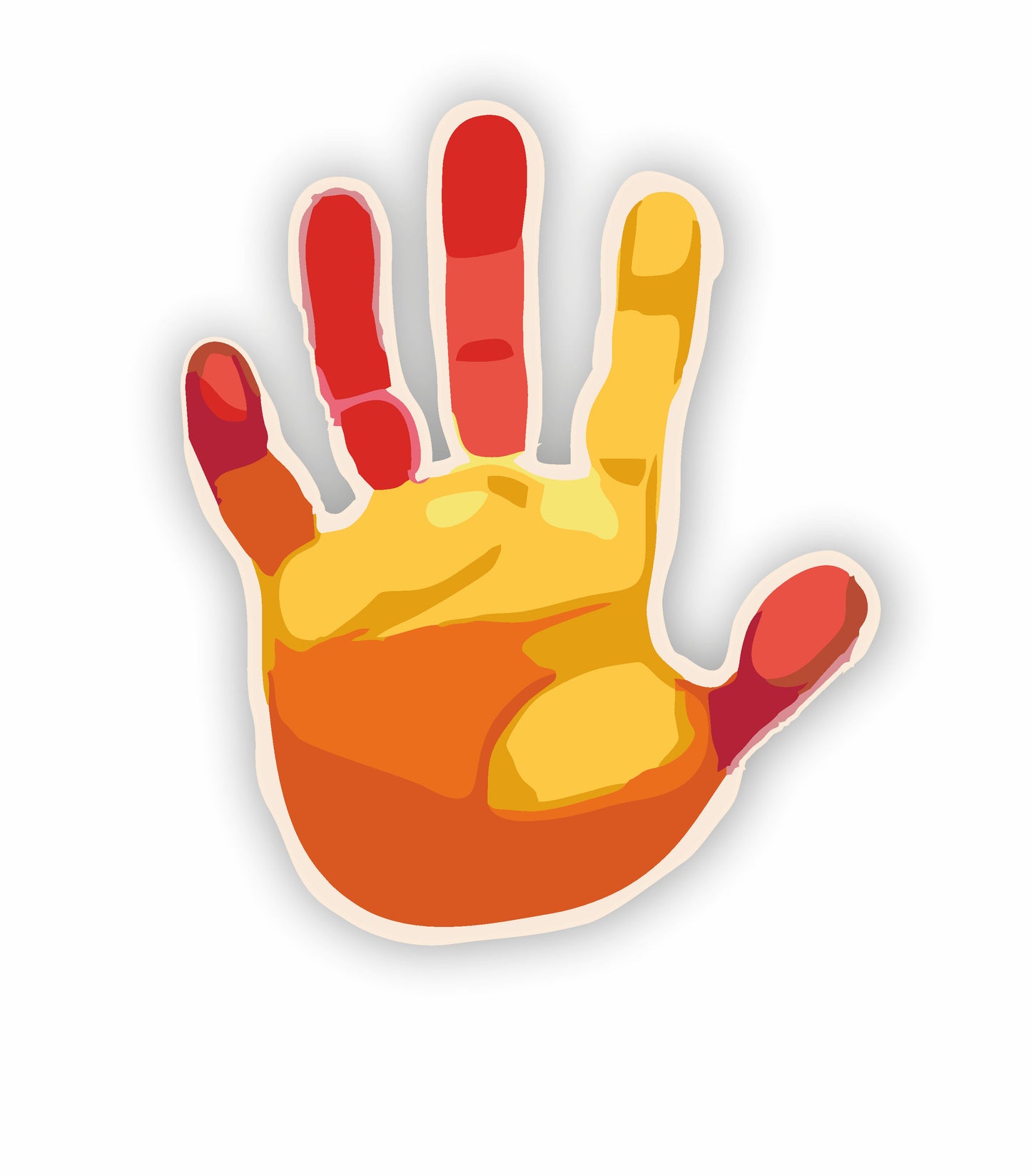 Children's Handprints Multicolored - Colorful Children's Handprints Unity Decal
